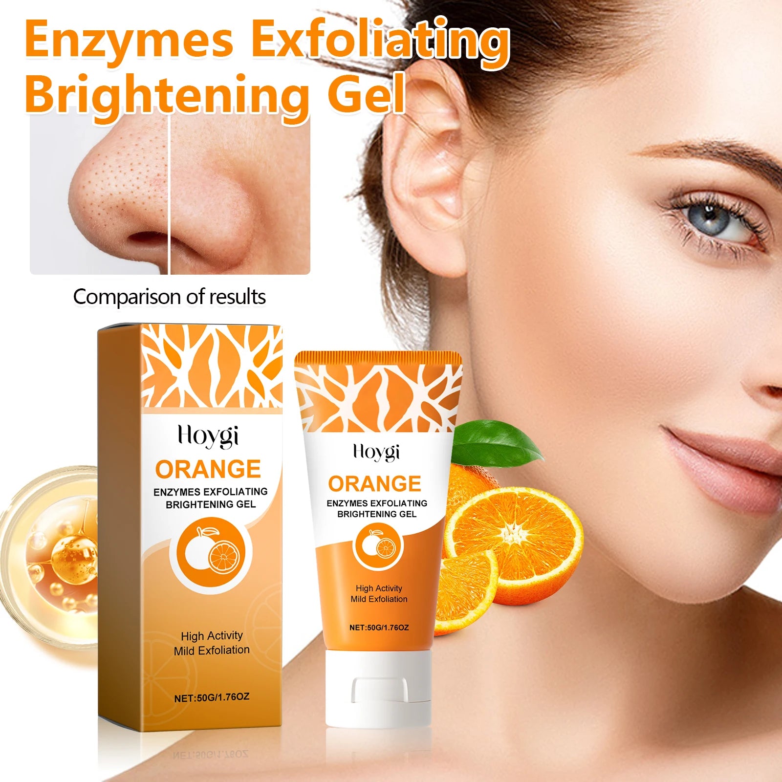 Hoygi Enzyme Exfoliating Gel – Salicylic Acid & Blackhead Remover Exfoliating Face Gel Zpaxo
