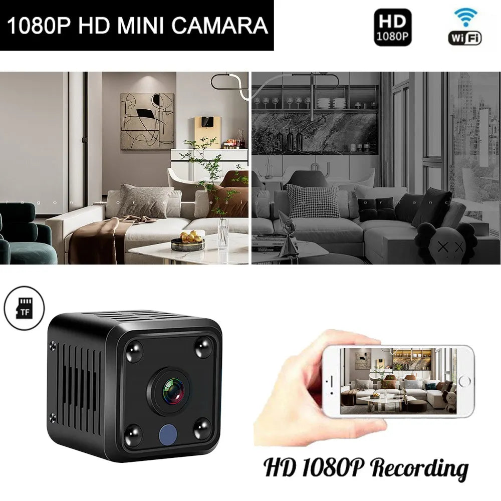 X6 Mini IP Cameras HD 1080P Wifi Sports Wireless Security Surveillance Built-in Battery Night Vision Smart Home Cameras Zpaxo