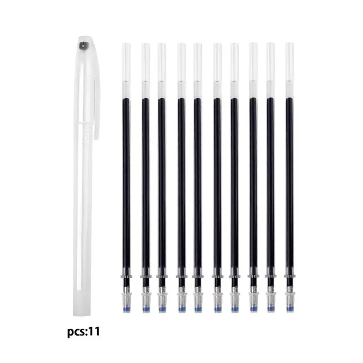 10Pcs/Set Heat Erasable Magic Marker Pen Temperature Disappearing Fabric Fabric Pens Line Marking DIY Craft Sewing Accessories Zpaxo 10pcs-black