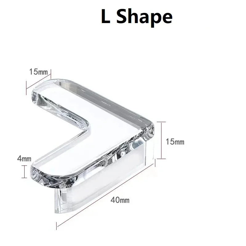 20-Pack Baby Corner Guards – Clear PVC Table Edge Protectors Baby Corner Guards Zpaxo L Shape-20pcs