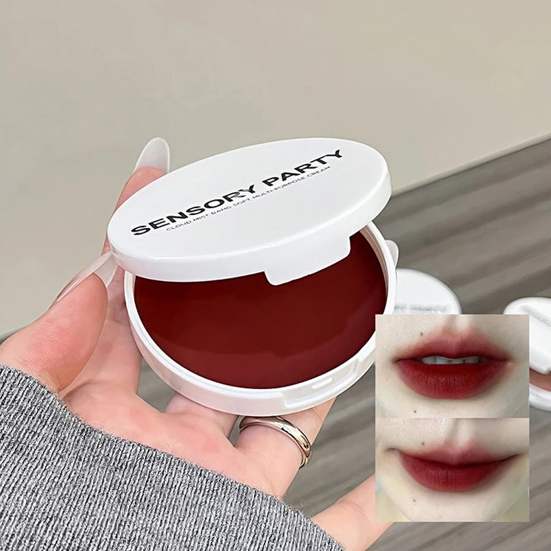 Matte Blusher Palette Soft Silky Natural Brightening Multi-purpose Facial Rouge Eyeshadow Lipstick Low Saturation Blush Makeup Zpaxo