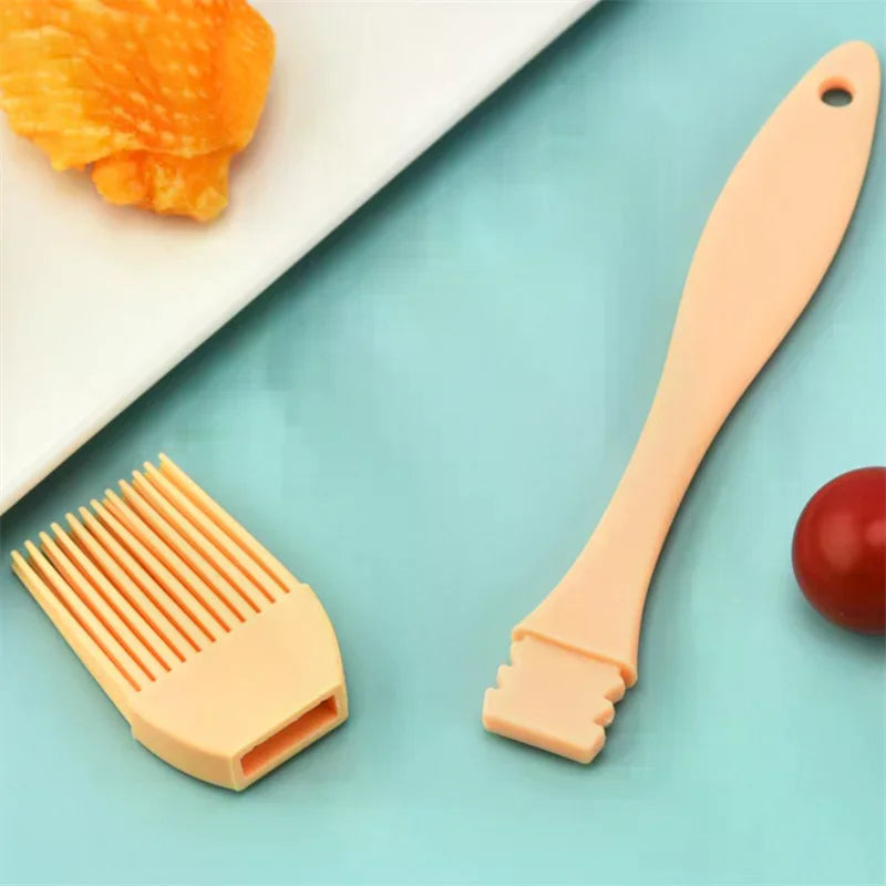 Home Kitchen Baking Cooking Tools Silicone Oil Brush Seasoning Sauce Cake Bread Butter Egg Heat Resistant Barbecue Basting Brush Zpaxo