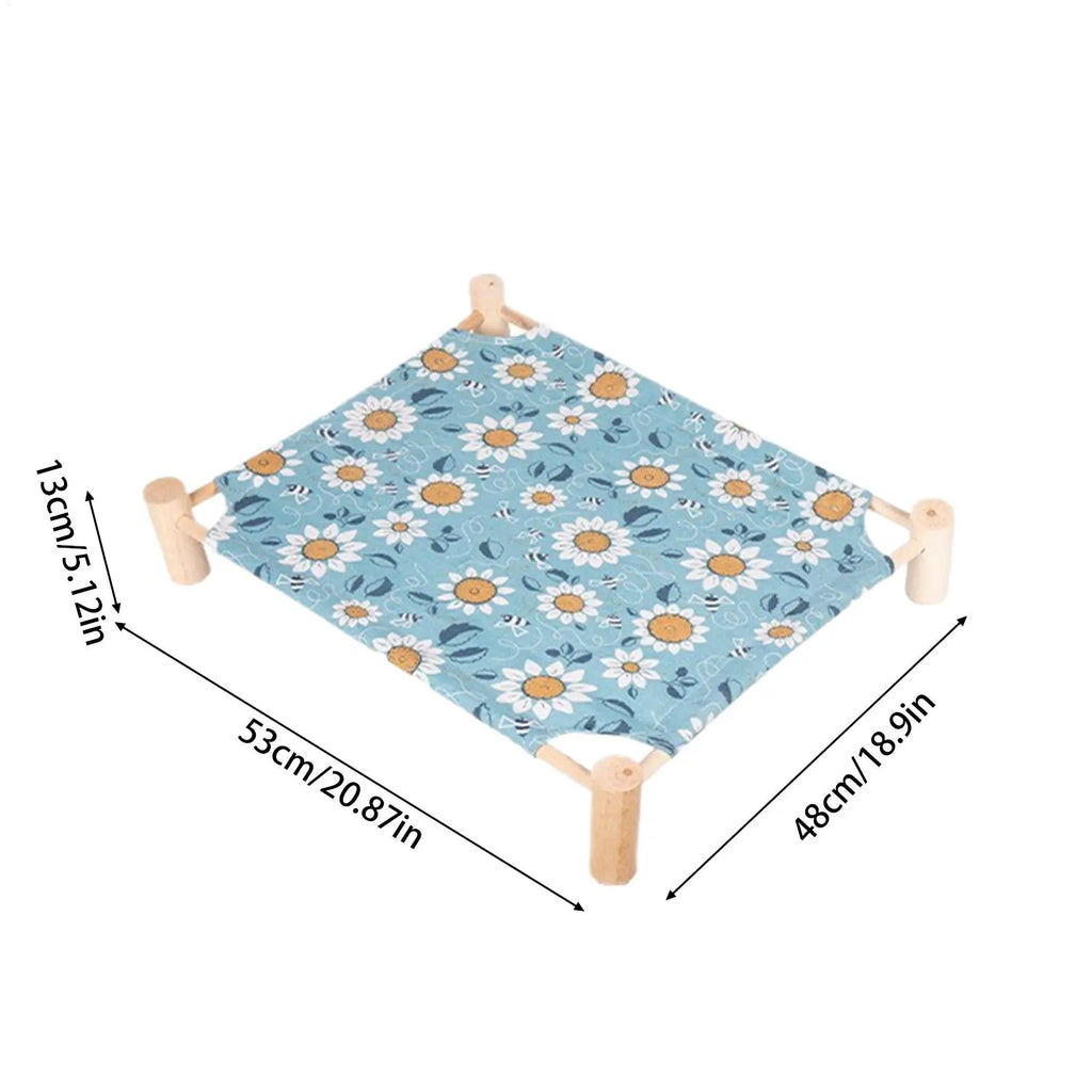 Elevated Dog Bed Raised Reversible Portable Breathable Washable Detachable Summer Cool Cot For Puppy Home Cage Crate Kennel Sofa Zpaxo