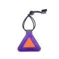 ▶Bike Triangle Reflective Signs Safety Warning Pendant Night Riding Reflective Patch Portable Multi Functional Reflective Label Zpaxo Purple