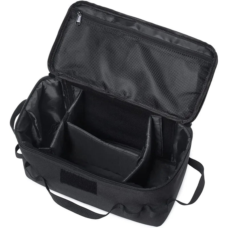 Outdoor Camping Storage Bag – Gas Canister & Cookware Bag Camping Storage Bag Zpaxo black