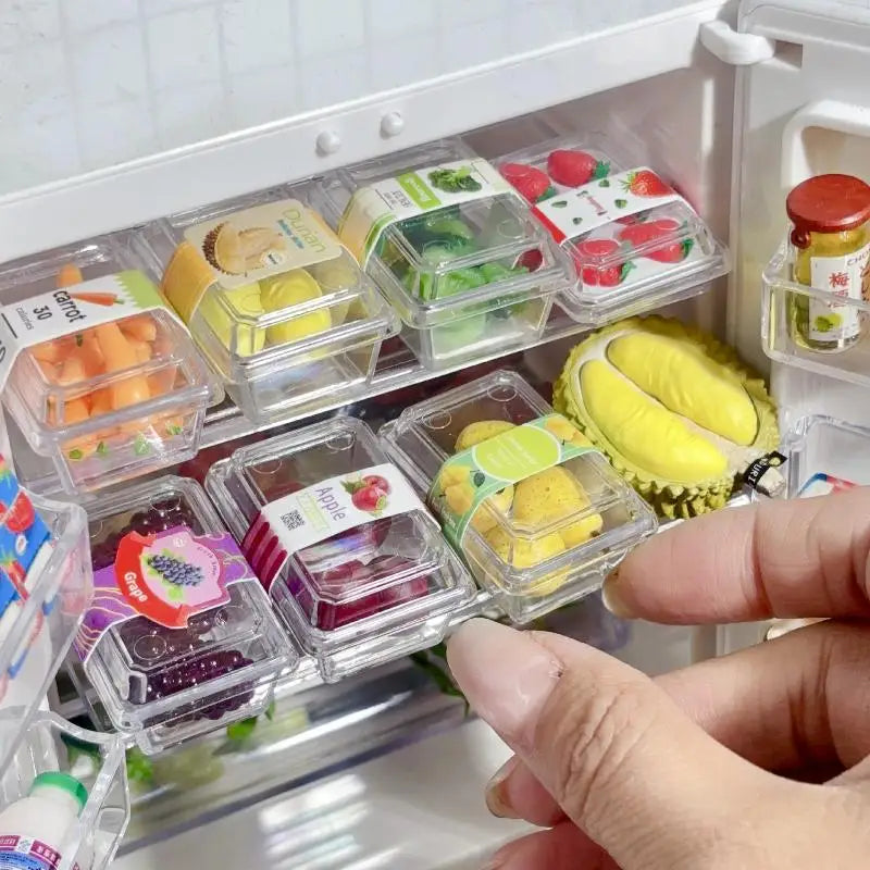 Dollhouse Miniature Food Supermarket Vegetable Fruit 1 6 Scale Clear Zpaxo
