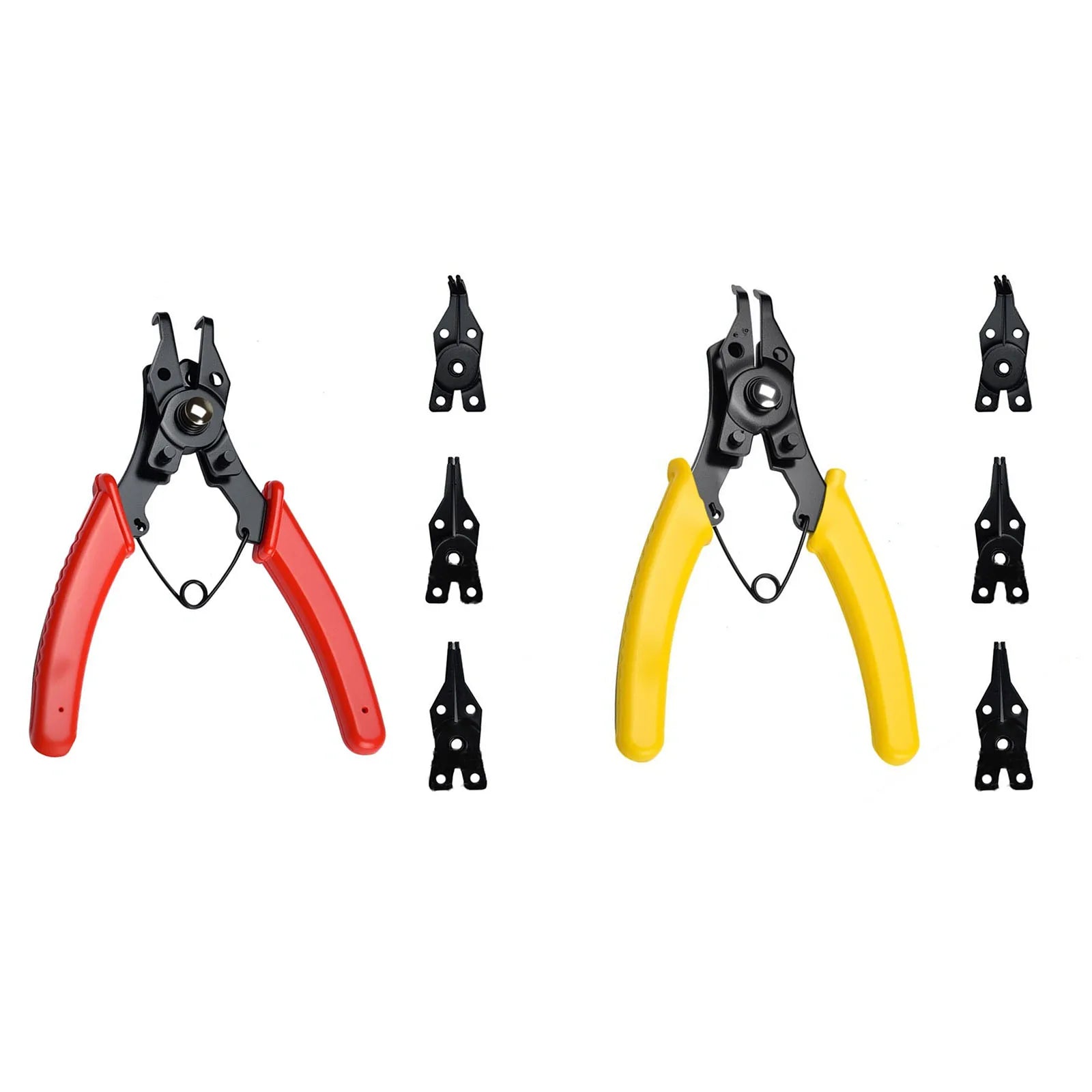 1 Convertible Internal External Retaining Ring Plier Anti-slip C Clip