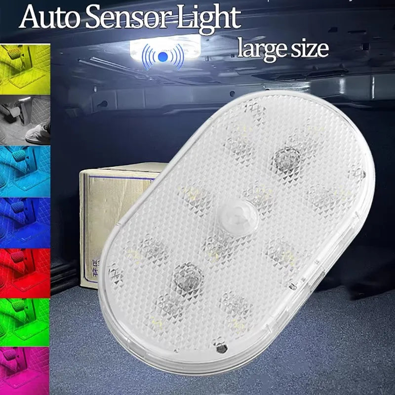LED Touch Car Ceiling Light – USB Rechargeable Interior Lamp
