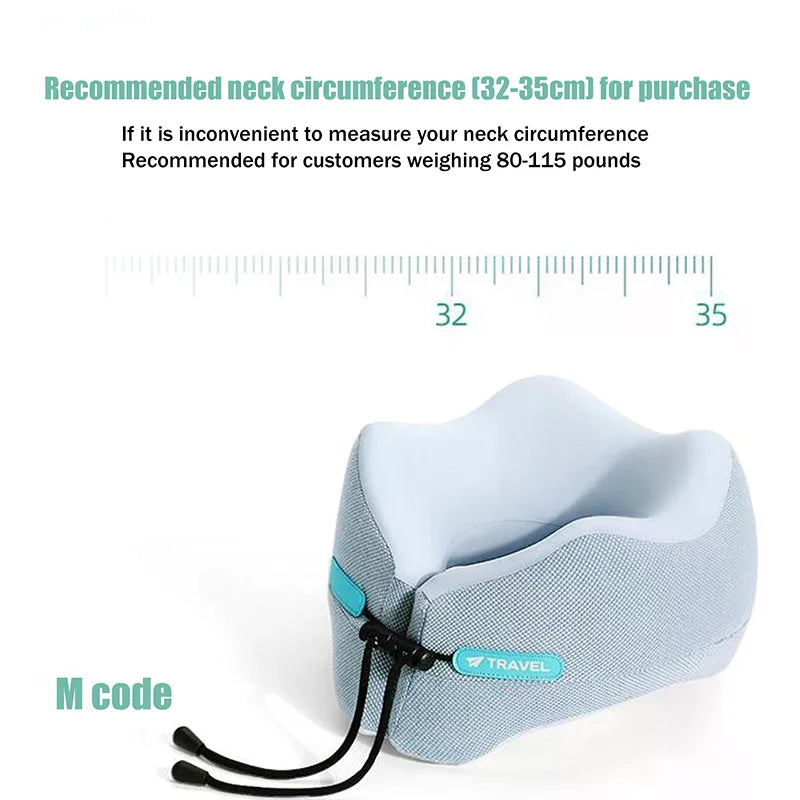 Travel Neck Pillow Portable Soft Support Pillow for Airplane Car Train Travel Rest Zpaxo