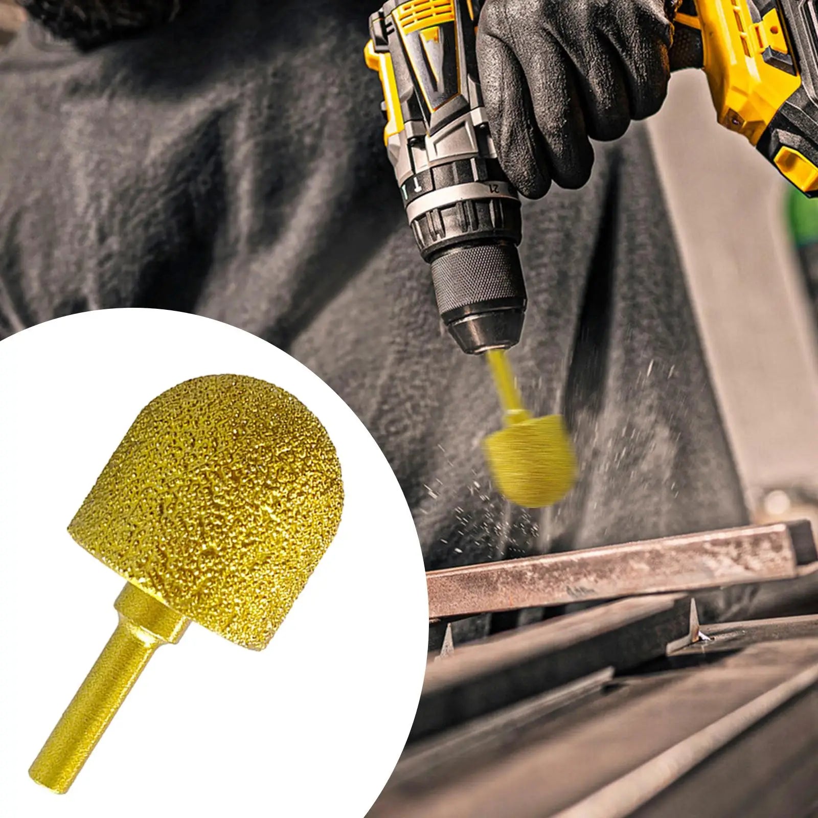 Diamond Grinding Burr Drill Bit 60mm Long Universal Rotary Tool Grinding Bit for Engraving Polishing Stone Carving Metal Zpaxo 30mm