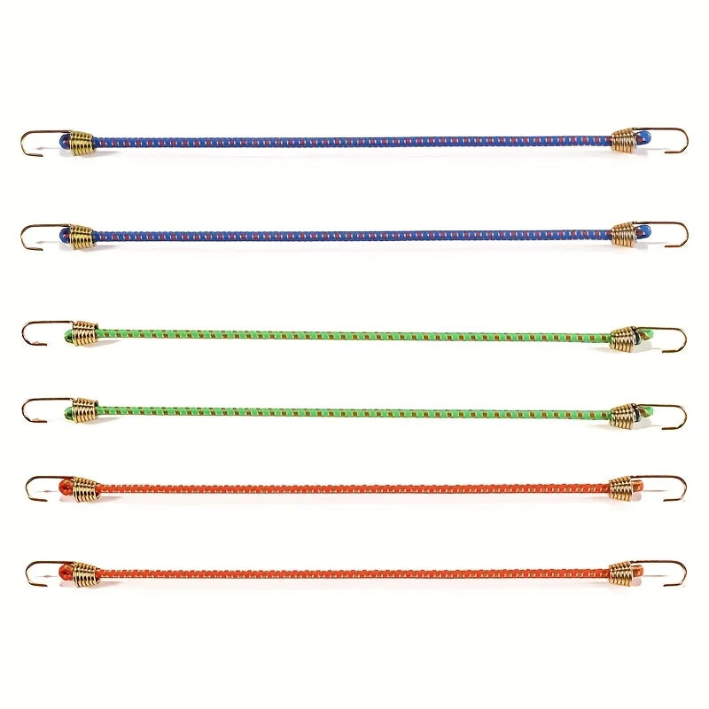 Latex Bungee Cords with Steel Hooks – Elastic Tie-Down Straps