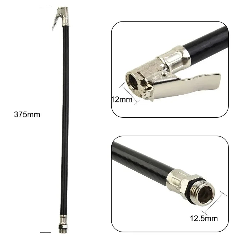 Air Tyre Inflator Pressure Car Auto Tire Hose Pump Gauge Hose Connector Flexible For Automobile Tires Fast Inflatable Rods Zpaxo
