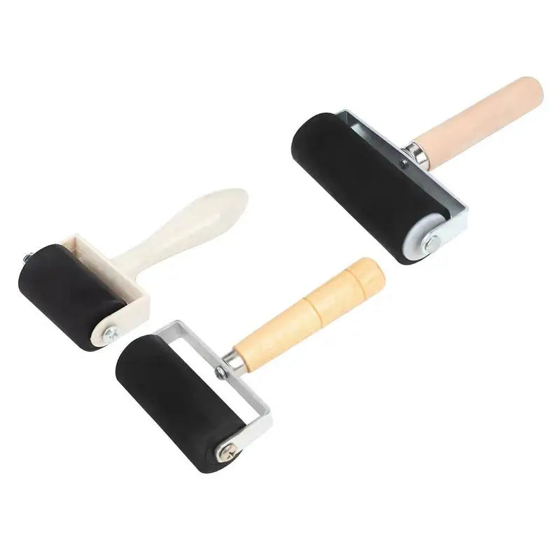 Brayer Roller & Mat Tweezers Remover Set Craft Stamping Brayer Tools For Cricuts/Silhouette/Brother Crafting Printmaking Zpaxo