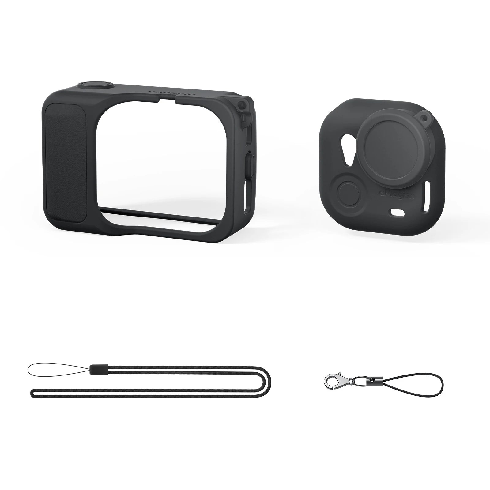 Silicone Protective Case with Neck Hang Rope All-round Protection Shell Camera All-round Protection Cover for Insta 360 GO Ultra Zpaxo black color China Mainland