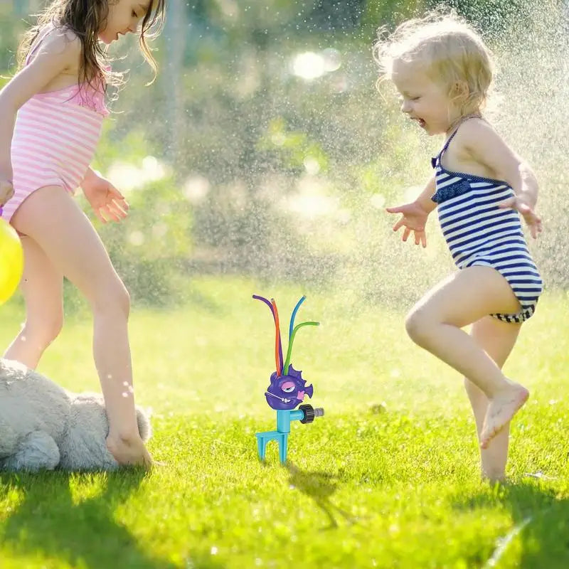Water Sprinkler Kids Outdoor Toys Ages 4-8 Cute Animal Design Sprayer Zpaxo
