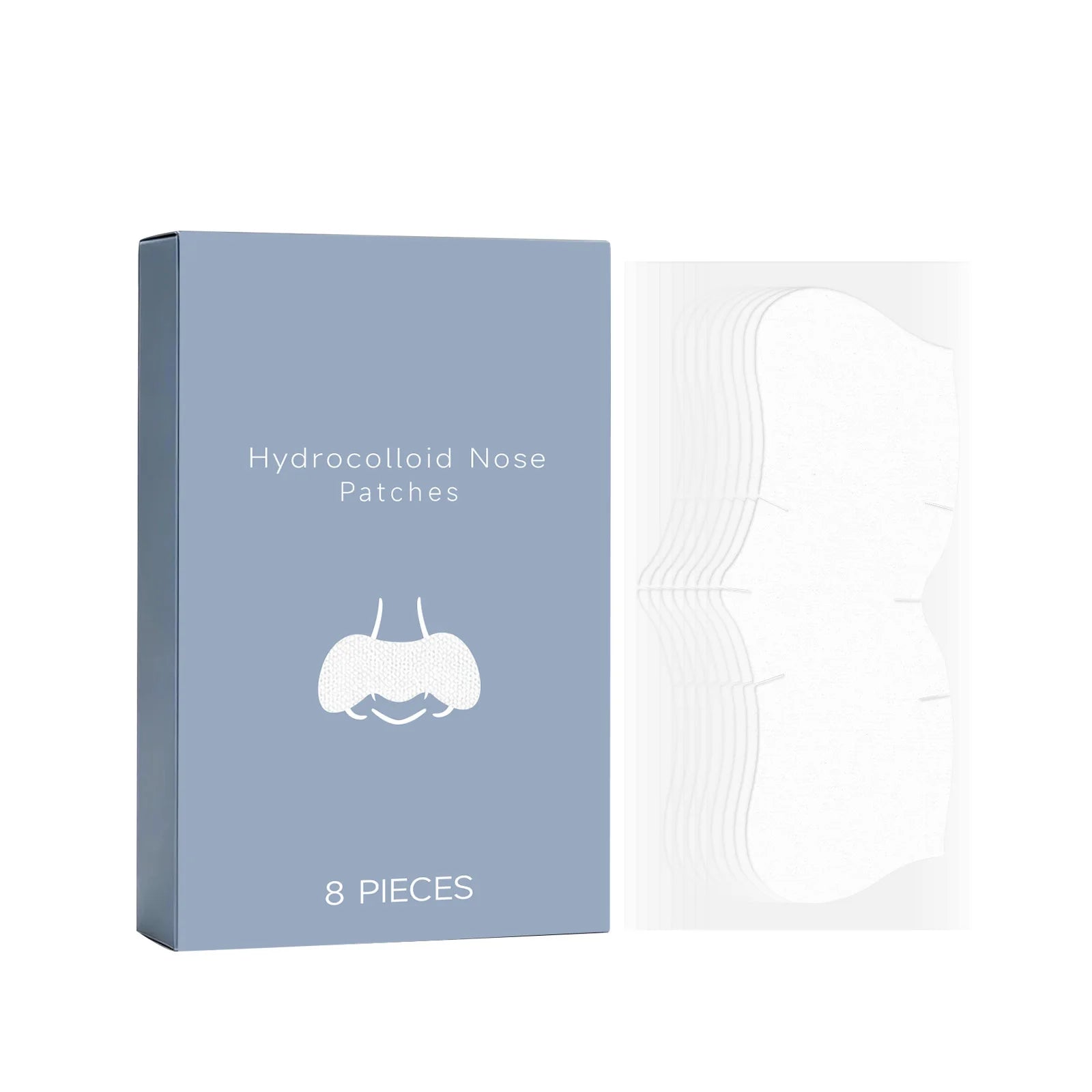 Nicotinamide Hyaluronic Acid Nose Patches – Remove Blackheads Nose Pore Patches Zpaxo 8pcs Boxed