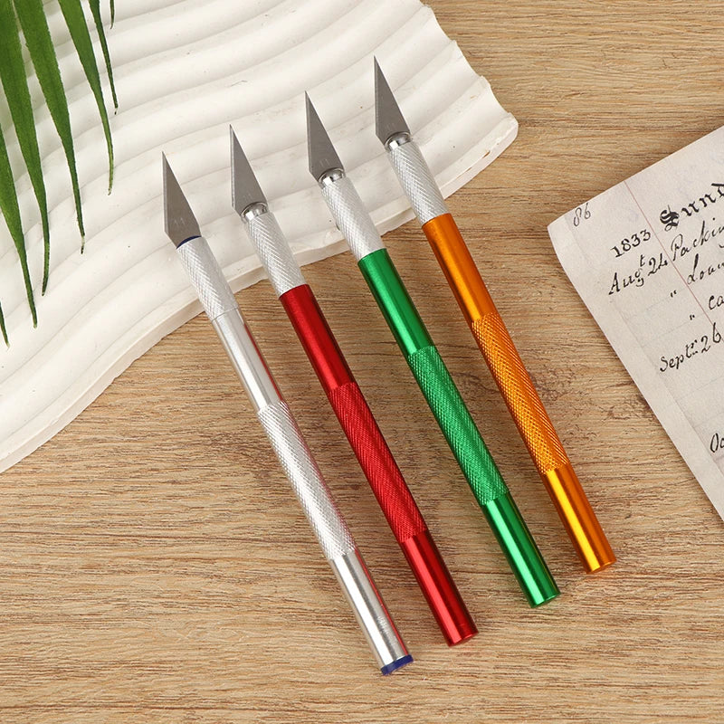 13-Pc Aluminum Alloy Carving Knife Set – Precision DIY Craft Blades Craft Carving Knife Set Zpaxo
