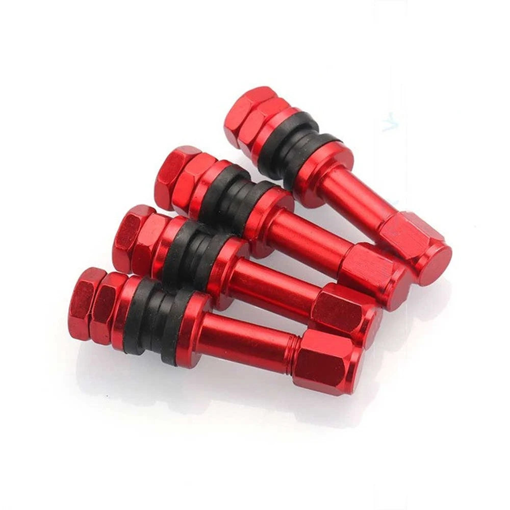 Metal Pressure Tubeless Motorcycles Car Wheel Bolt-in Tire Valve Zpaxo Red