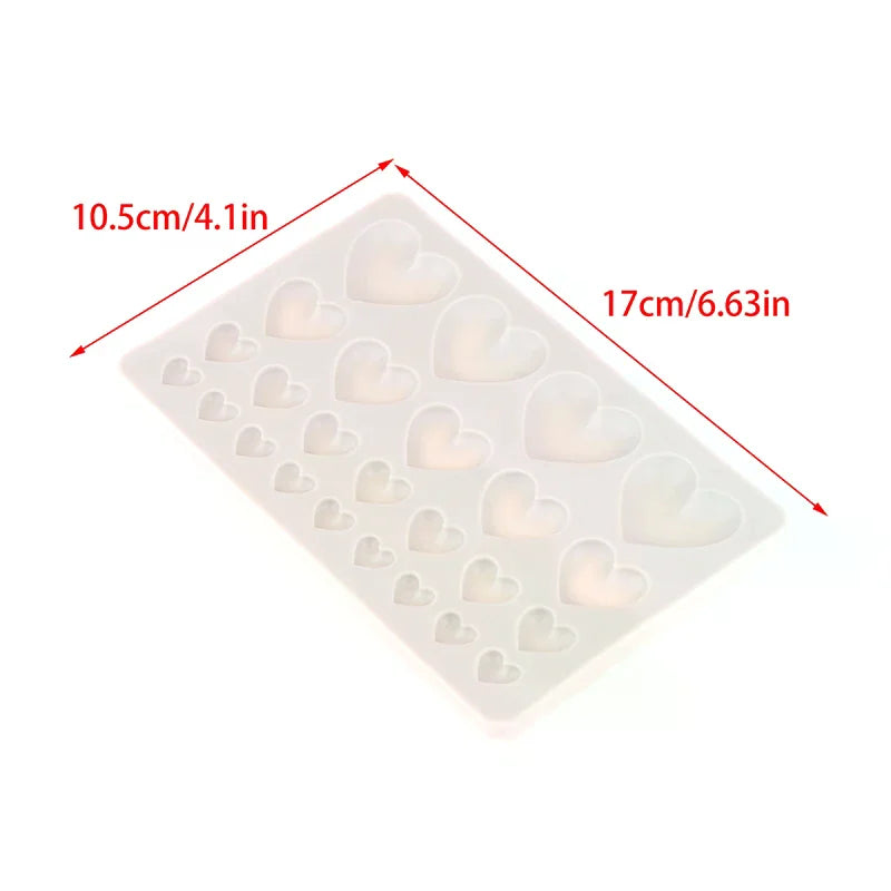 25 Cavity Love Silicone Molds Pastry Fondant Chocolate Cake Decor Zpaxo