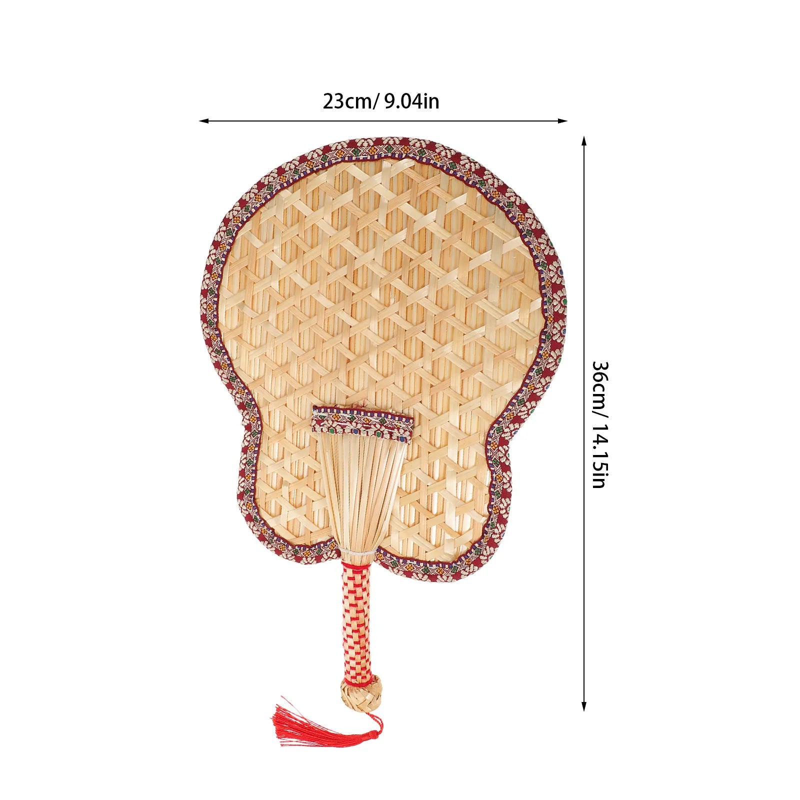 Hand-Woven Natural Palm Fan for Kids Lightweight Vintage Style Summer Cooling Outdoor Events Home Decor Rustic Chinese Hand Fan Zpaxo