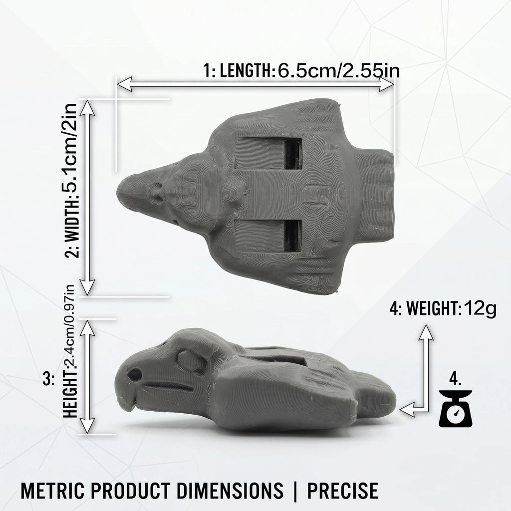 3D Printed Eagle Head Whistle Loud Emergency Survival Outdoor Camping
