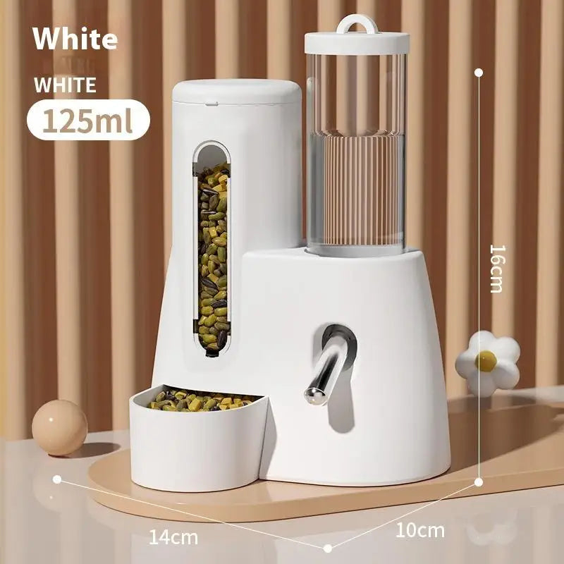 2-in-1 Hamster Feeder & Waterer – Leakproof Auto Dispenser Pet Feeder Waterer Zpaxo A2