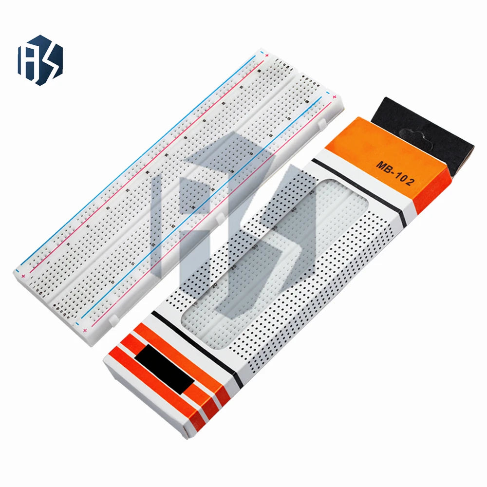MB-102 Solderless Breadboard 830 Points 400 Holes Prototype Circuit Zpaxo