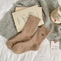 1 4Pairs Autumn Winter Women's Thick Warm Cartoon Animal Bear Bow Zpaxo One Size C