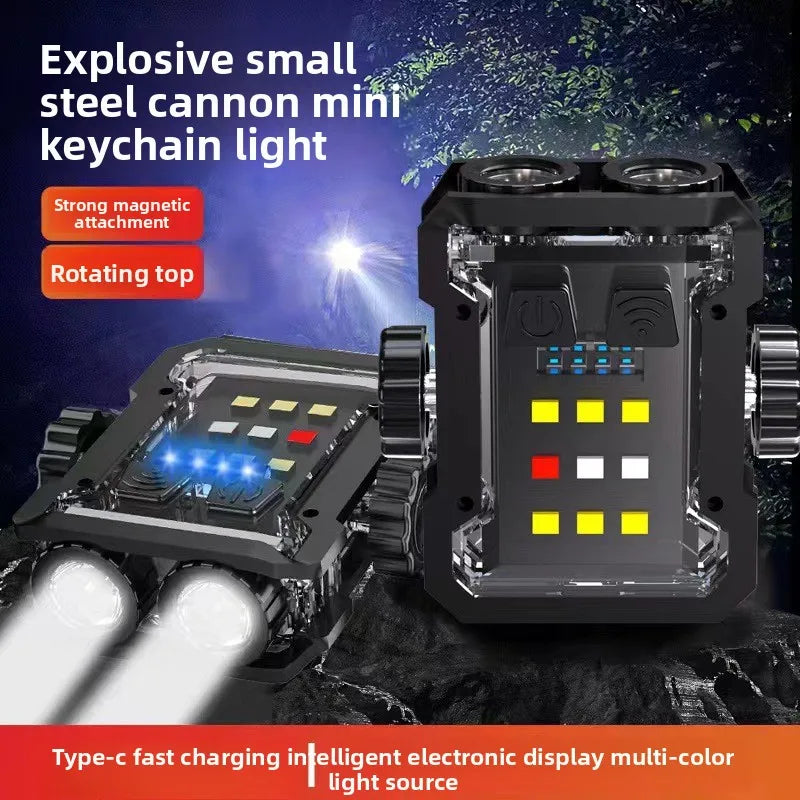 Multifunctional Mini Keychain Light Ultra Long Battery Life Flashing Zpaxo