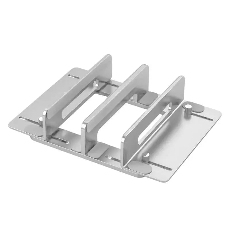 652F Vertical Laptop Holder Desk Organise Laptops Tablets Storage Zpaxo Silver CN