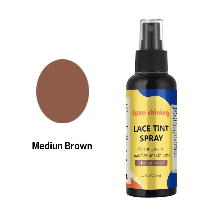 Lace Melting Holding Spray Glue-less Hair Adhesive Wigs Tint Wig Zpaxo Medium Brown