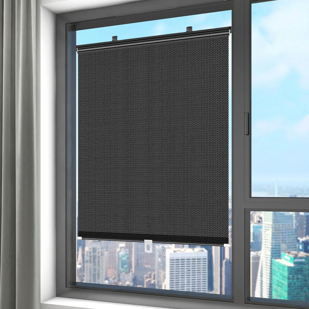Universal Sunshade Roller blinds Curtains Blackout Curtain Suction Cup Punch-free Retractable Window Kitchen Roller Curtains for Zpaxo