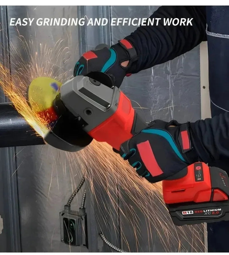 Fit Milwaukee 18V Battery Brushless Angle Grinder 3 Gears 100