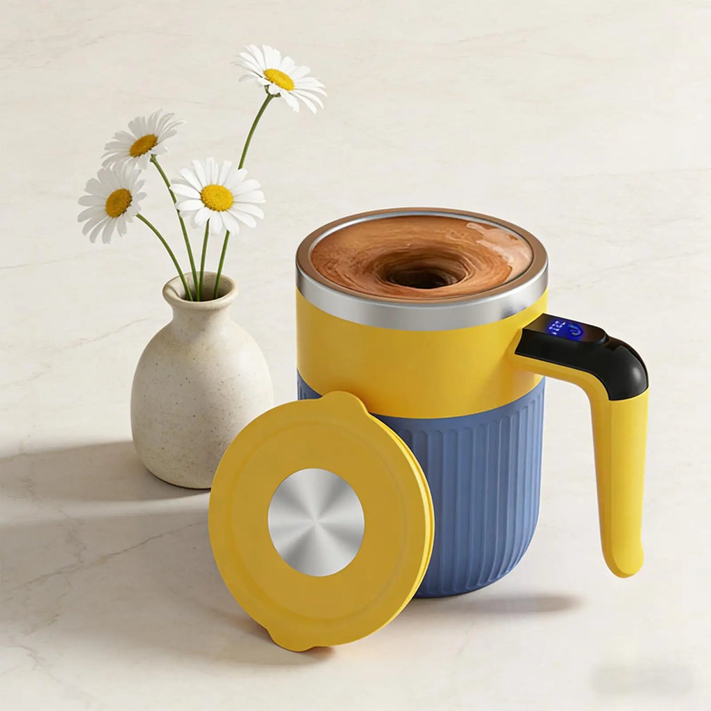 Self Stirring Coffee Mug Automatic Magnetic Milk Shaker Cup Beverage