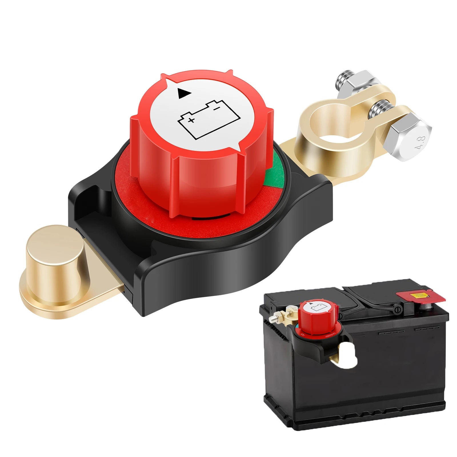 12-48V Top Post Battery Disconnect Switch Safe Car Battery Cut Shut ON Off Kill Switch for 15 to 17 mm Cathode Battery Terminals Zpaxo