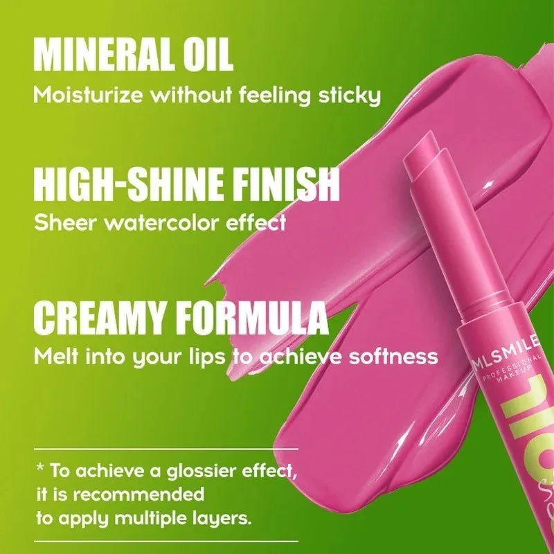 Multicolor Mirror Silky Lip Gloss Hydrating Solid Press Lipstick