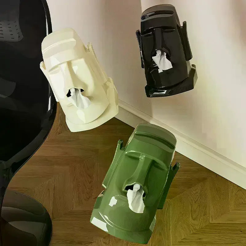 Stone Statue Tissue Box & Headphone Stand | Aesthetic Decor Decorative Tissue Holder Zpaxo