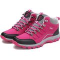 Autumn Winter Shoes Snow Boots Sneakers Men Waterproof Short Ankle Zpaxo Rose red 42(Foot 26cm) CN