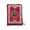 Muslim Prayer Rug Portable Large Braided Mats Simply Print Compass
