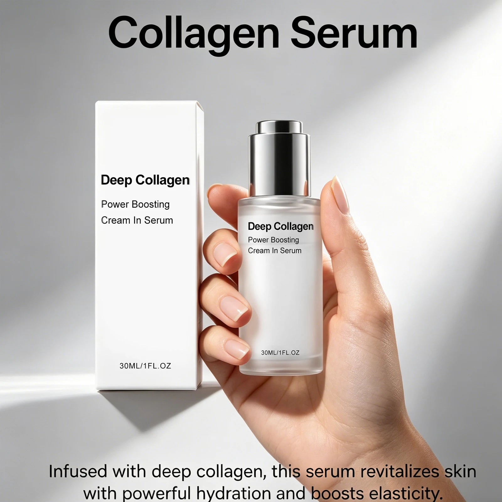 Deep Collagen & Hyaluronic Acid Serum – Anti-Aging Essence Anti-Aging Face Serum Zpaxo