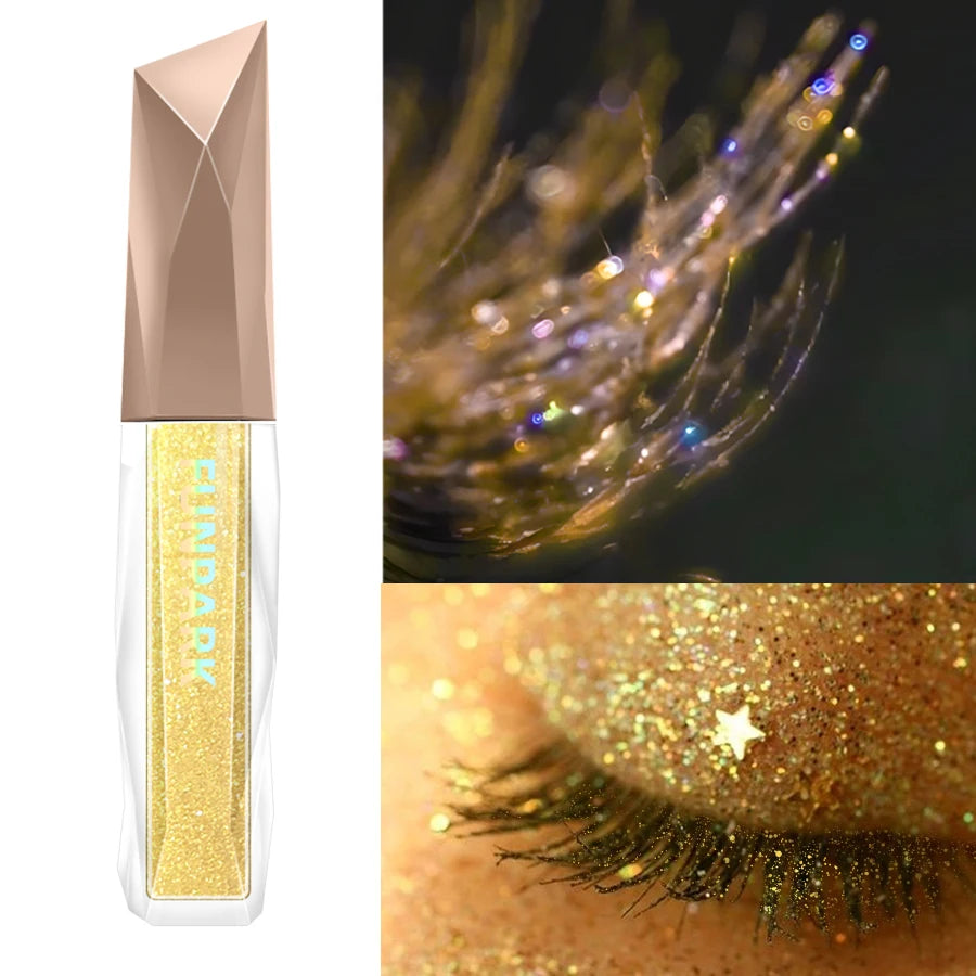 Waterproof Diamond Shine Volume Curl Mascara-glitter Snow Effect Eye