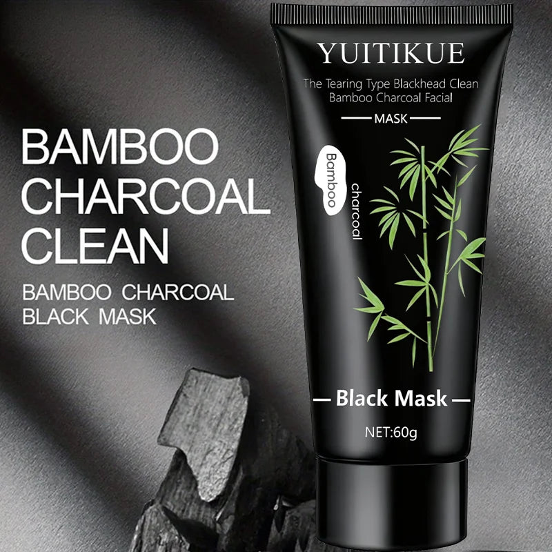 YUITIKUE Bamboo Charcoal Peel-Off Black Mask 60g – Blackheads Peel-Off Face Mask Zpaxo