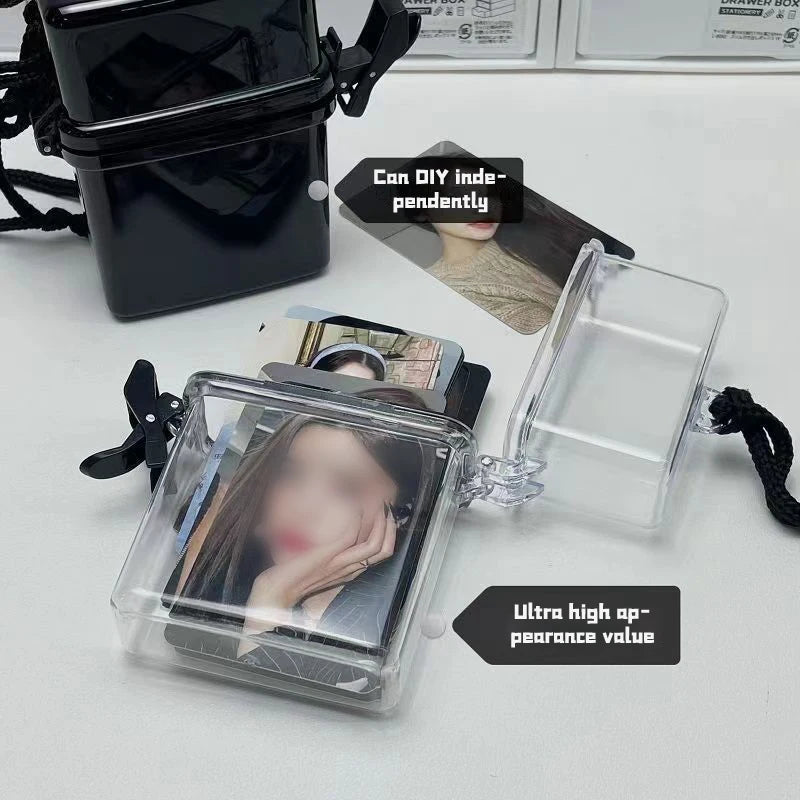 Decorative Photocard Storage Box Ins Idol Photo Card Waterproof Zpaxo