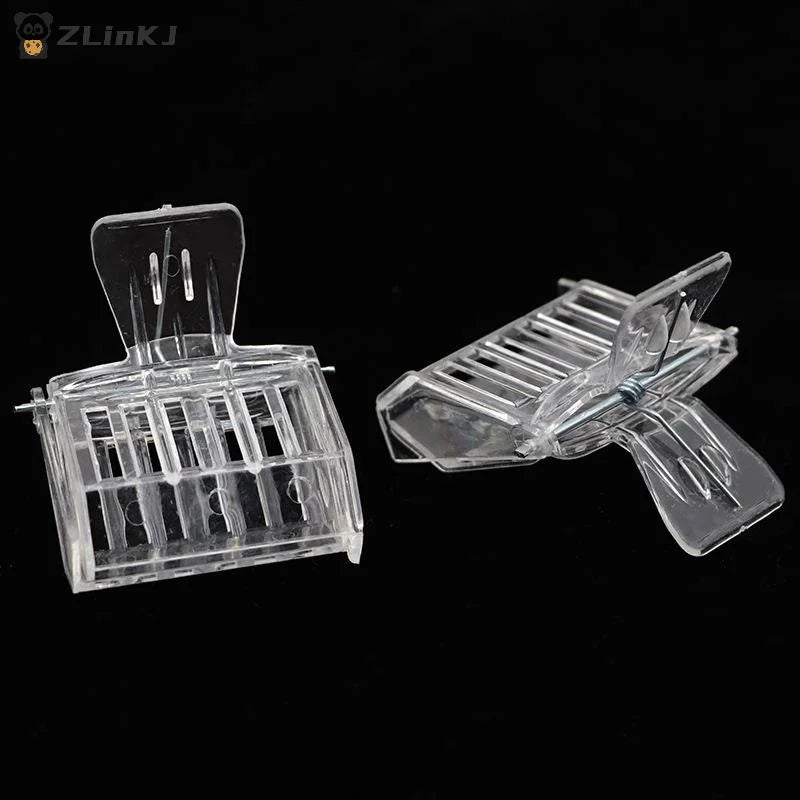 3 Transparent Clip-on Bee Cages Plastic Clips Queen Catchers Zpaxo