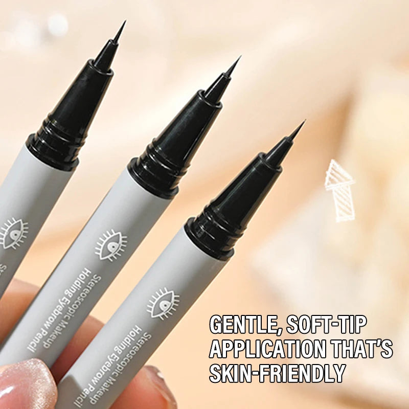 1/2PCS Long Lasting Sweatproof Waterproof Liquid Eyebrow Pencil Fine EyeLiner Pen Eyebrow Enhancers Eyebrow Brush Makeup Zpaxo