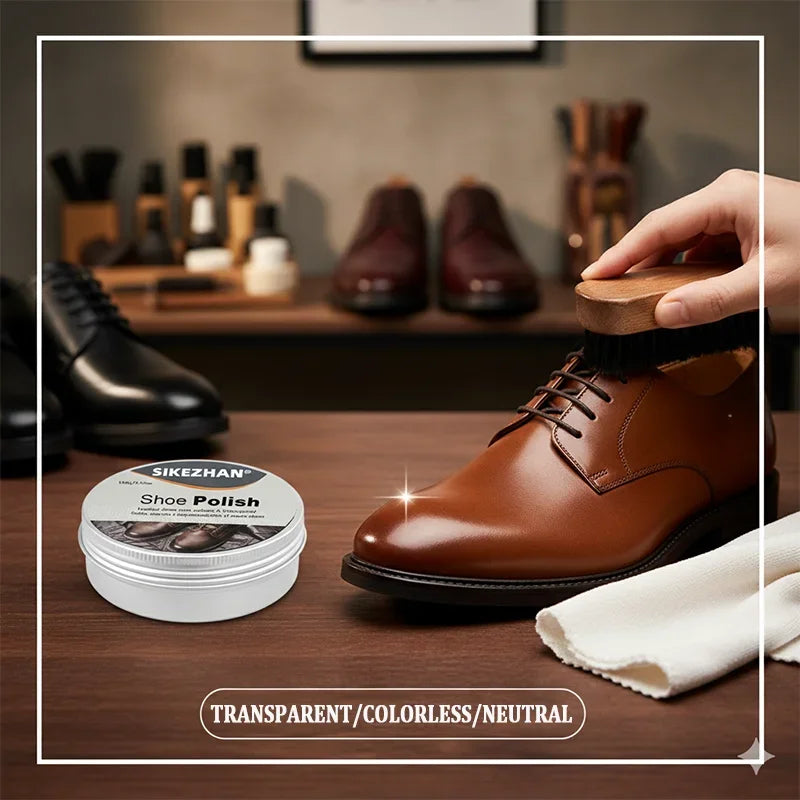Professional Shoe Polish Cream for Leather Shoes, Restores Color&Shine,Waterproof Protection,Shoe Care Men&Women Shoes Nourish Zpaxo