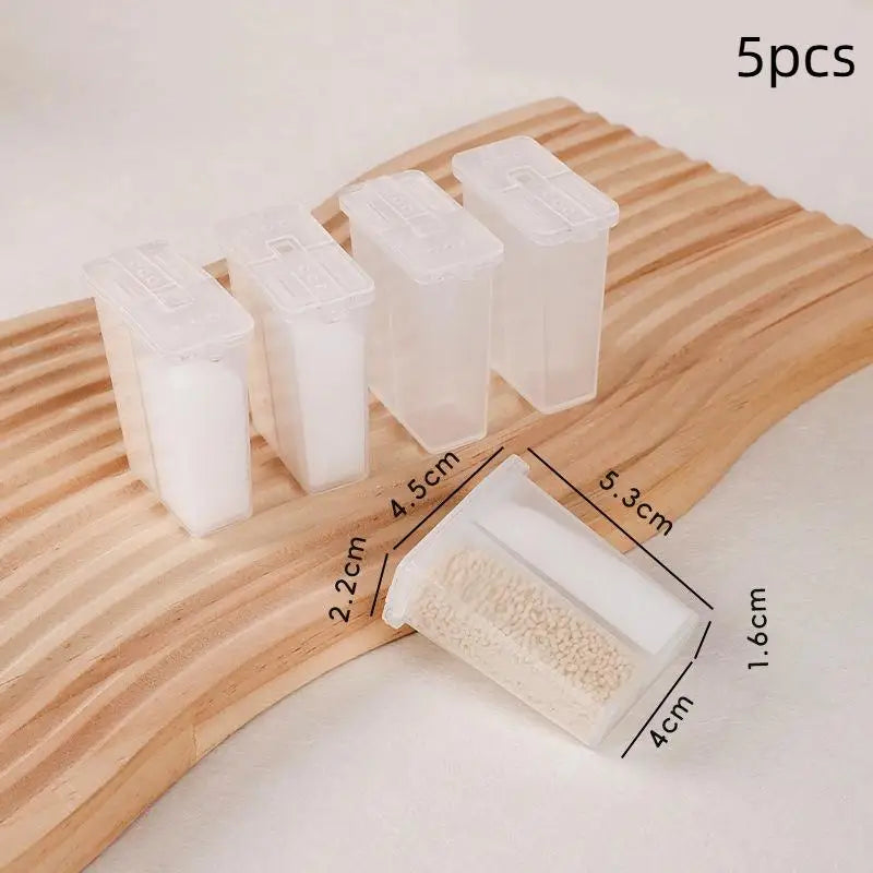 2in1 Camping Seasoning Shaker Multi-purpose Spice Jar Lid Zpaxo 5Pcs