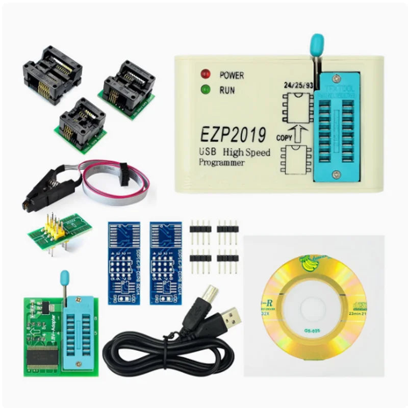 EZP2019 high-speed SPI FLASH programmer 24/25/93 BIOS 25T80 burning Zpaxo C set menu