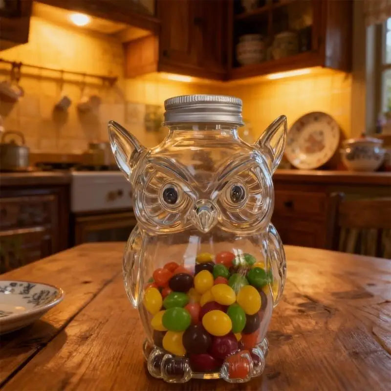 Chihuahua Shaped Glass Cookie Jar Airtight Pet Supports Storage