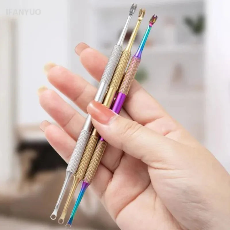Dual-headed Stainless Steel Cuticle Tool Dead Skin Remover Nail